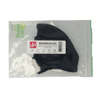 Easyessentials Easyessentials Cotton Face Mask 2-Layer Navy 2 Pieces