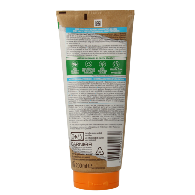 Ambre Solaire Sensitive Milk SPF50+ 200 Millilitres