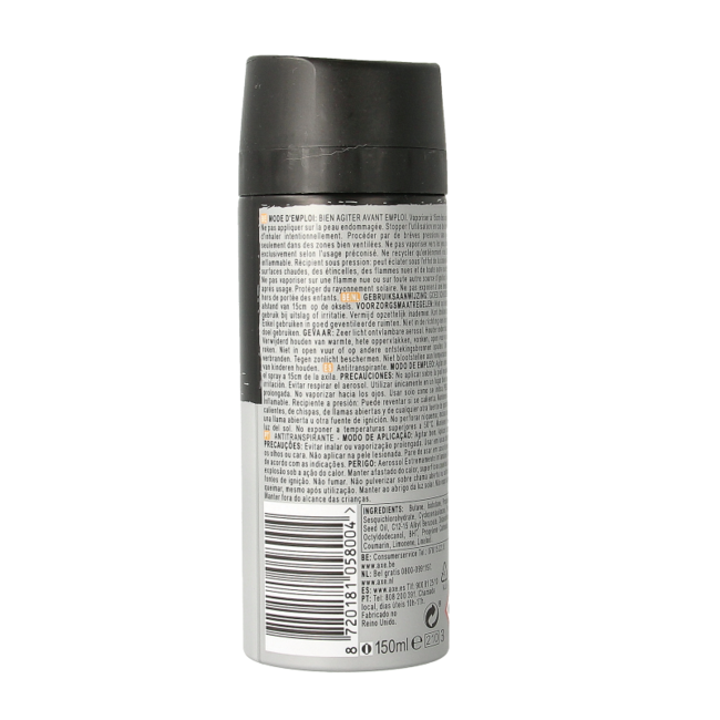 AXE Antitranspirante dark temptation 150 mililitros