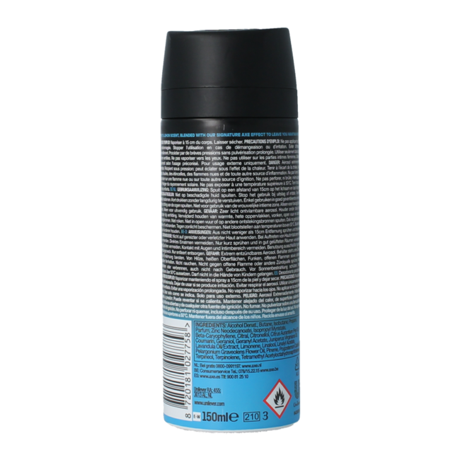 AXE Desodorante bodyspray ice chill 150 mililitros