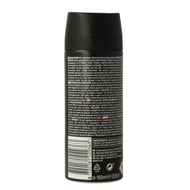 AXE Desodorante bodyspray Dark Temptation 150 mililitros