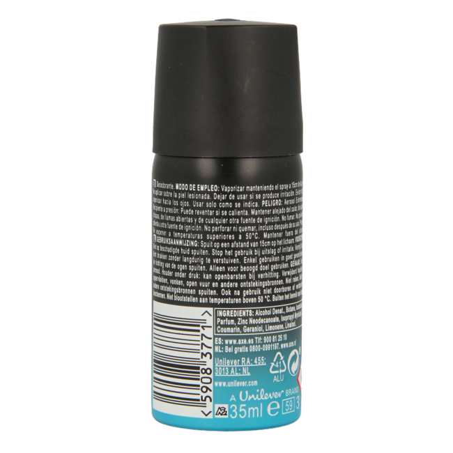 Dezodorant w sprayu do ciała AXE Ice Chill mini 35 mililitrów