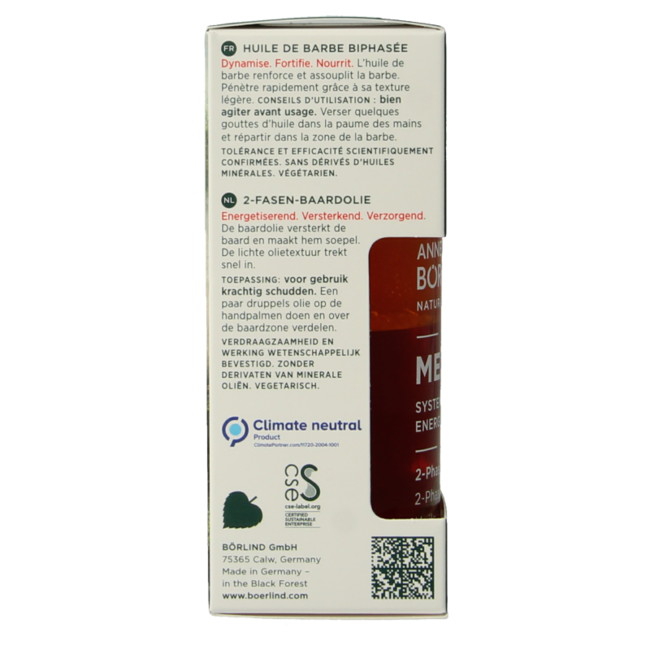 Borlind 2-Phase Beard Oil for Men 30ml