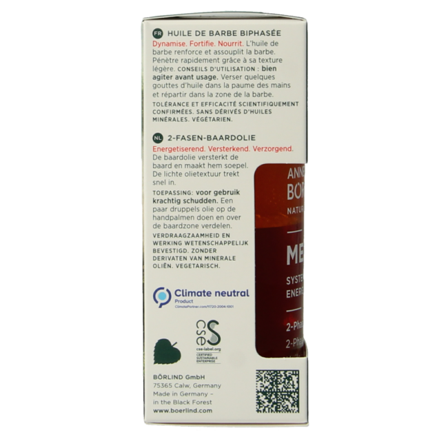 Borlind Huile à barbe 2-Phase pour hommes 30 ml