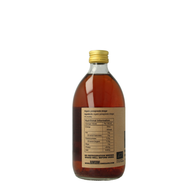 Aceto di Melograno Rawsome con la madre bio 500 Millilitri