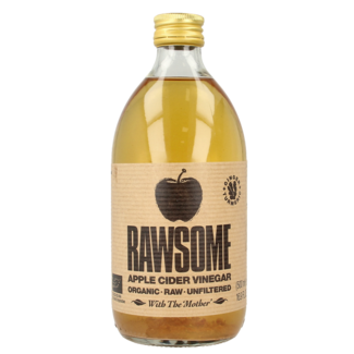 Rawsome Vinagre de manzana Rawsome (jengibre y cúrcuma) con la madre bio 500 mililitros