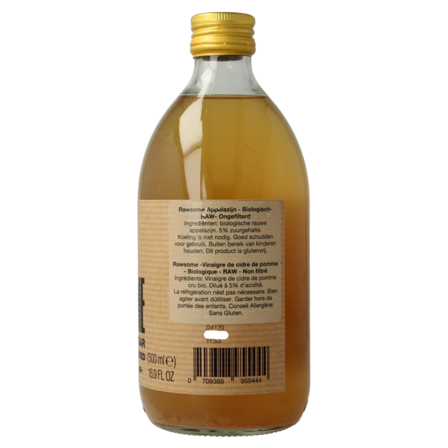 Organic Apple Cider Vinegar with the Mother 500 Millilitre