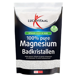 Lucovitaal Magnesium badkristallen 1 Kilogram