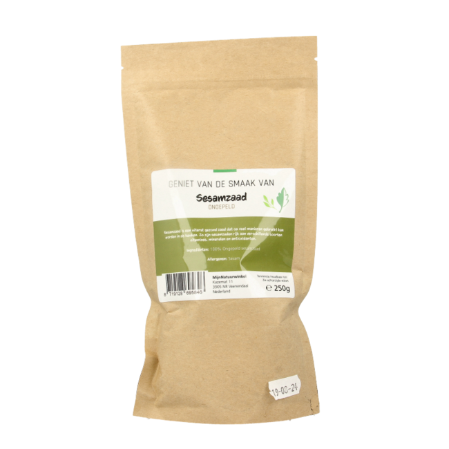 MijnNatuurwinkel Unpeeled Sesame Seeds 250g