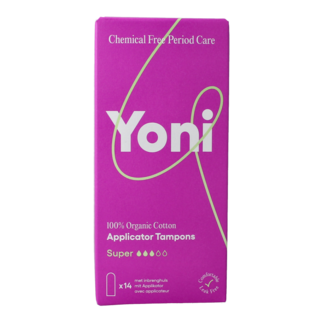 Yoni Super tampons with applicator 14 pack