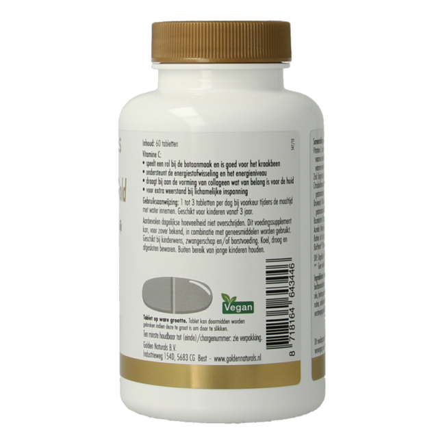 Golden Naturals Vitamin C 1000mg Gold 60 Tabletten