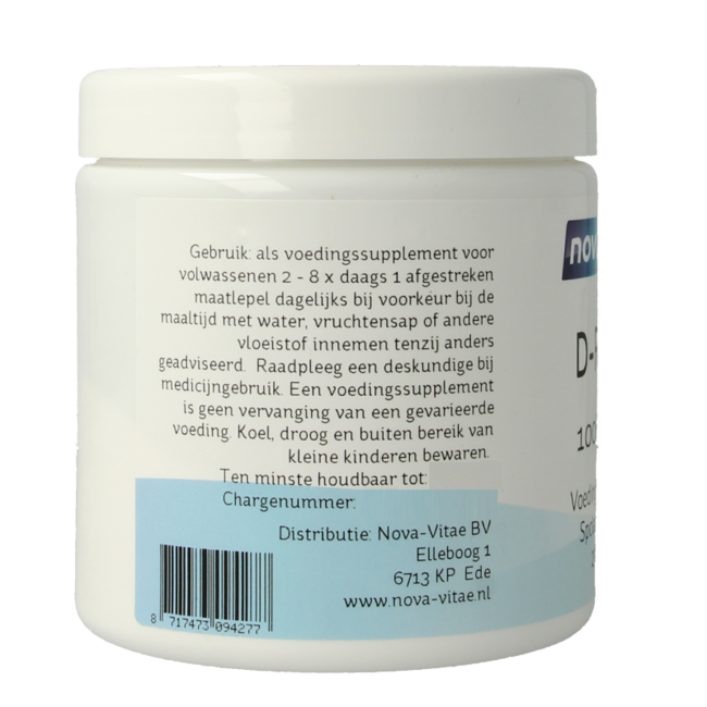 Nova Vitae D Ribose 100% pure 250 Gram