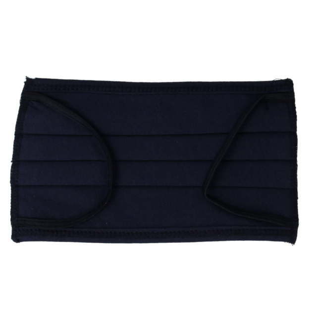 Mascarilla de algodón lavable Easyessentials azul de 3 capas, 5 unidades