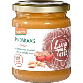 Luna E Terra Luna E Terra Pindakaas crunchy bio 250 Gram