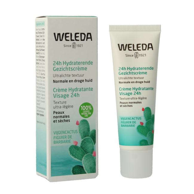 Weleda 24h Nawilżający krem do twarzy z opuncją figową, 30 ml