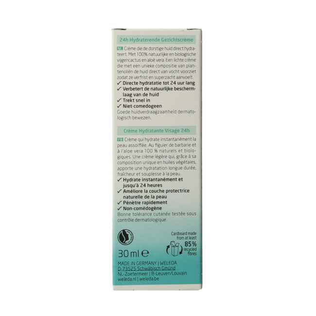 Weleda Feigenkaktus 24h Feuchtigkeitscreme 30 ml