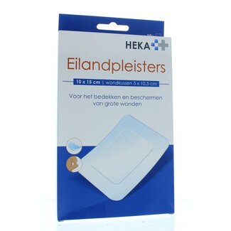 Hekaplast Apósito tipo isla 10 x 15 cm estéril 10 unidades