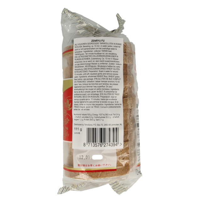 TerraSana Zenryu fu grandes rondelles 111 g