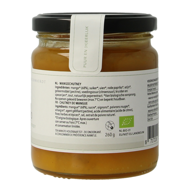 Chutney de mango bio 260 gramos