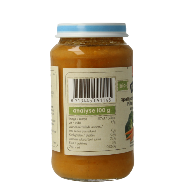 Pâtes d'épeautre aux légumes 10+ mois demeter bio 220 Grammes