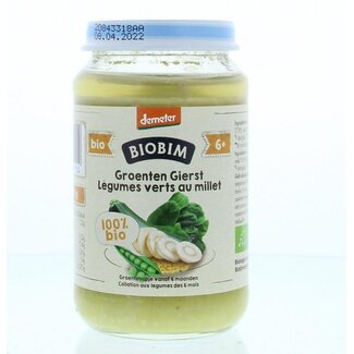 Biobim Verduras mijo 6+ meses demeter bio 190 gramos