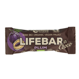 Lifefood Lifefood Lifebar Inchoco Pflaume Bio Raw 40 Gramm