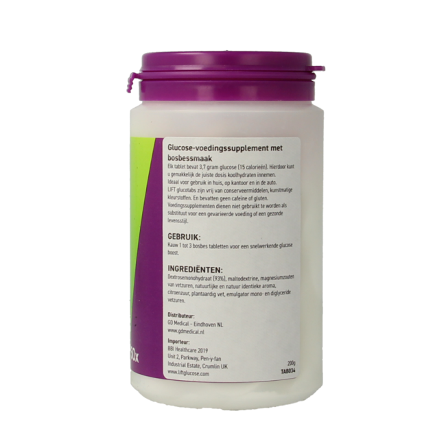 Blueberry burst glucose 50 Comprimidos