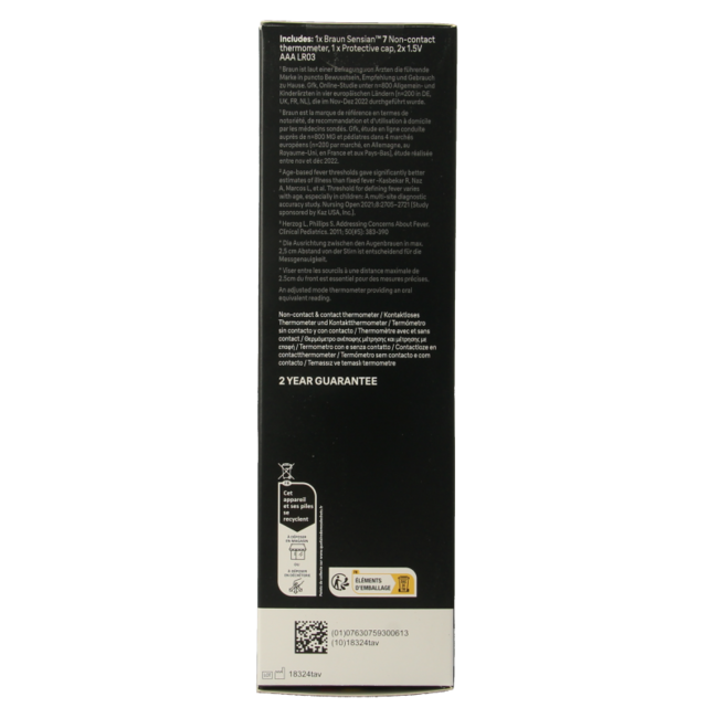 Braun Termómetro de frente BNT 400WE 1 unidad