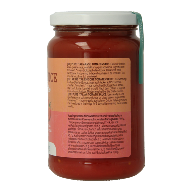 TerraSana Salsa de tomate 100% tomate bio 340 gramos