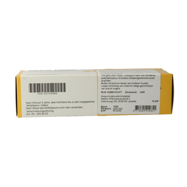 Emulgel Emballage Allemand 100 Grammes