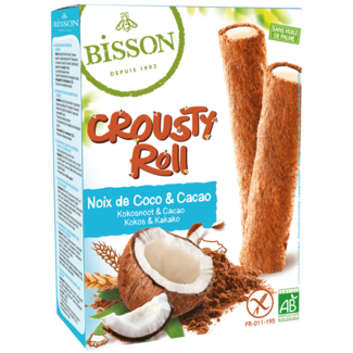 Bisson Crousty roll noix de coco cacao bio 125 grammes