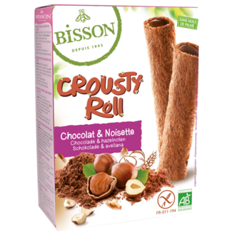 Bisson Crousty roll choco hazelnoot bio 125 Gram