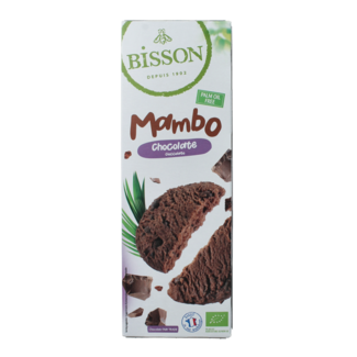 Bisson Bisson Organic chocolate shortbread cookies with chocolate chips 150 Gram