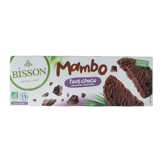 Bisson Schokoladen-Mürbegebäck mit Schokoladenstückchen Bio 150 Gramm
