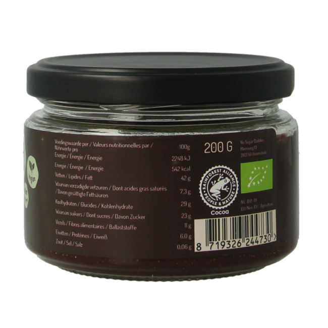 Pâte à tartiner au chocolat noir bio 200 g