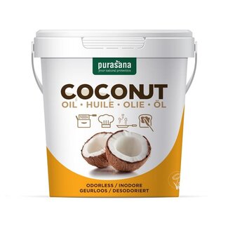 Purasana Purasana Kokosnootolie ontgeurd bio 500 Milliliter