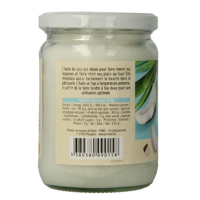 Aceite de coco bio 500 Mililitros