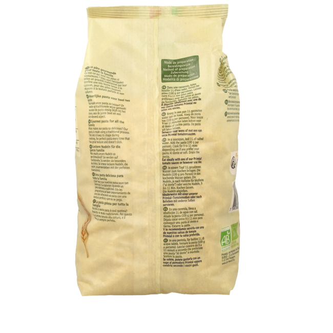 Primeal Fusilli espirales familia bio 1 Kilogramo