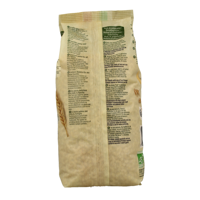 Primeal Macarrones de codo familiares bio 1 Kilogramo