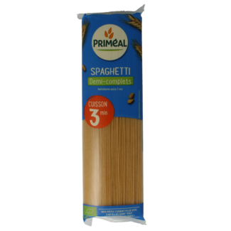 Primeal Primeal Spaghetti semi-integral de cocción rápida bio 500 gramos