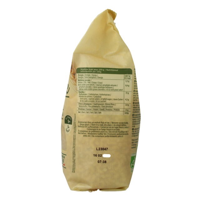 Primeal Macarrones familiares bio 500 gramos