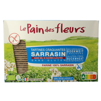 Pain Des Fleurs Organic Buckwheat Crackers No Salt 300g