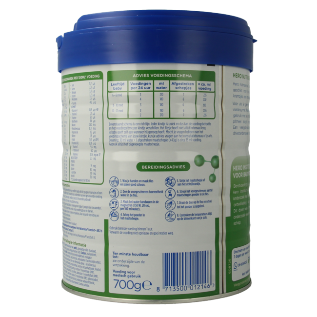 Nutrasense comfort+ AR opvolgmelk 2 (6+mnd) 700 Gram