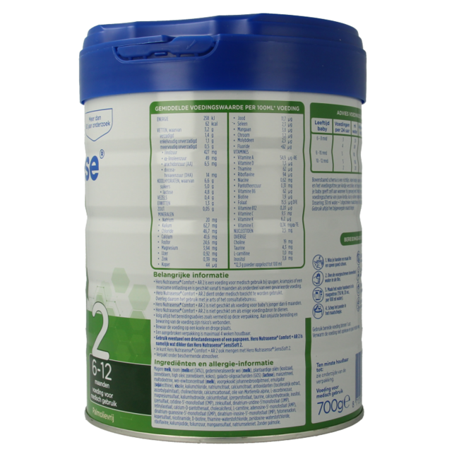 Nutrasense comfort+ AR follow-on milk 2 (6+ months) 700 Gram