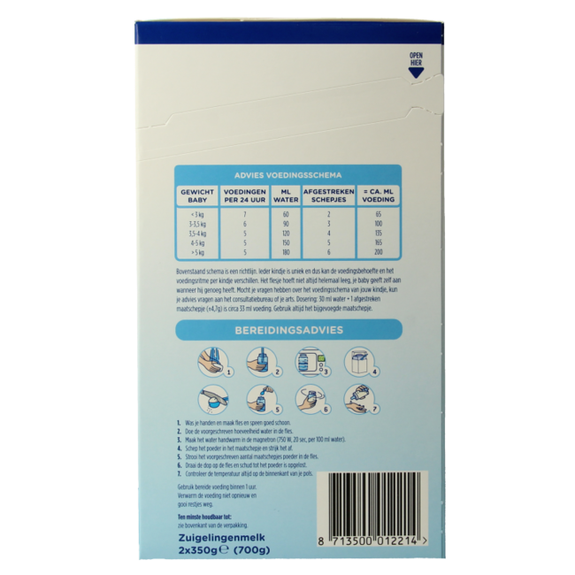 Nutrasense leche para lactantes 1 (0-6 meses) 700 gramos