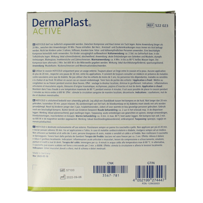 Dermaplast Active Hot & Cold Kompresse L 1 Stück