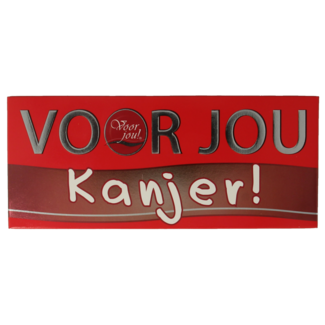Voor Jou! Voor Jou! Tableta de chocolate de felicitación Kanjer 70 g