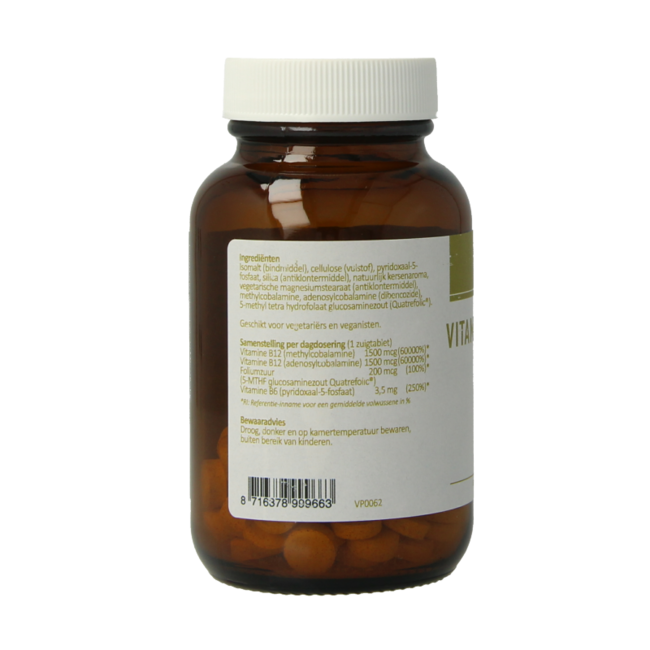 van der Pigge Complexe de Vitamine B12 90 Comprimés à sucer