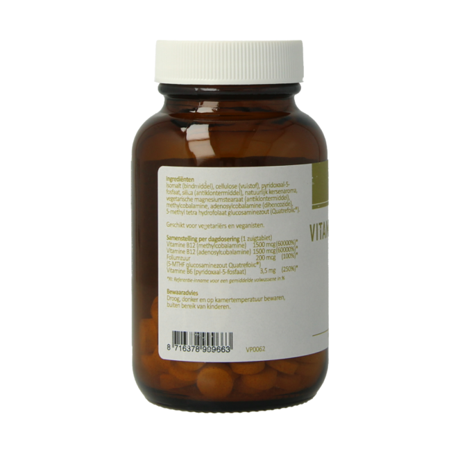 van der Pigge Vitamine B12 complex 90 comprimidos sublinguales