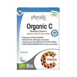 Physalis Physalis Vitamine C organic bio 30 comprimidos